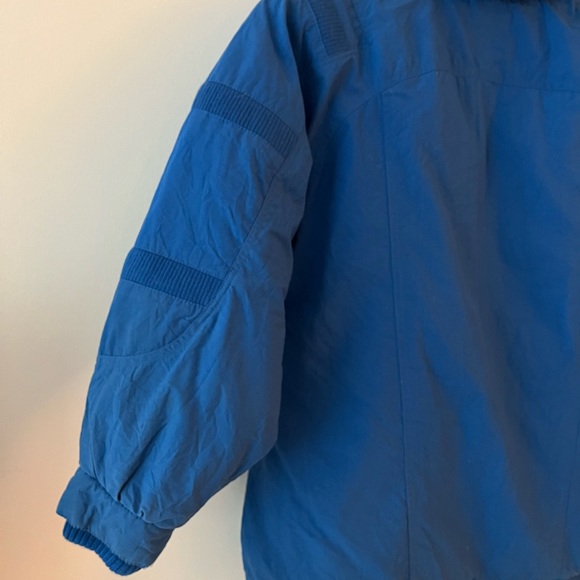 90s Vintage Blue High Neck Braefair Down Winter Jacket - Men’s L/XL - Picture 7 of 11